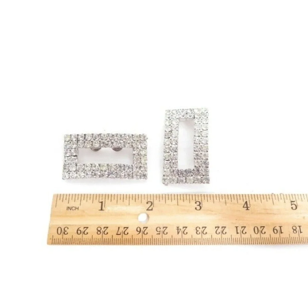 VINTAGE SPARKLY RHINESTONE SHOE BUCKLES‎